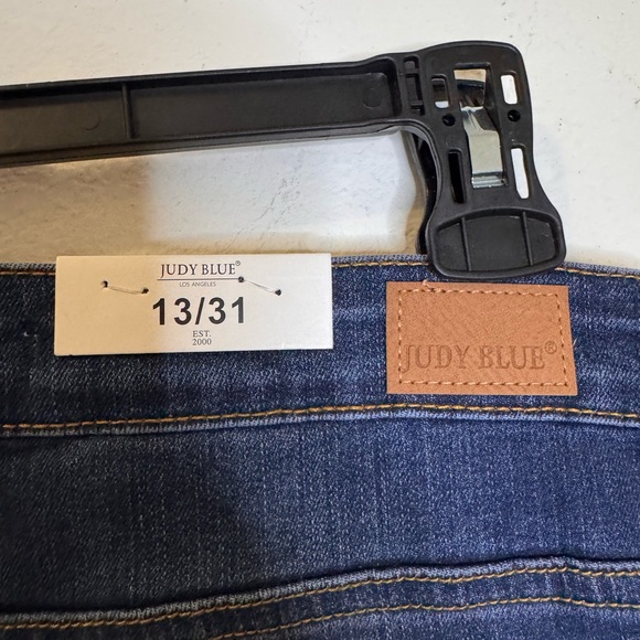 NEW Judy Blue Dark Blue Flare Jeans High Waist - Picture 6 of 11